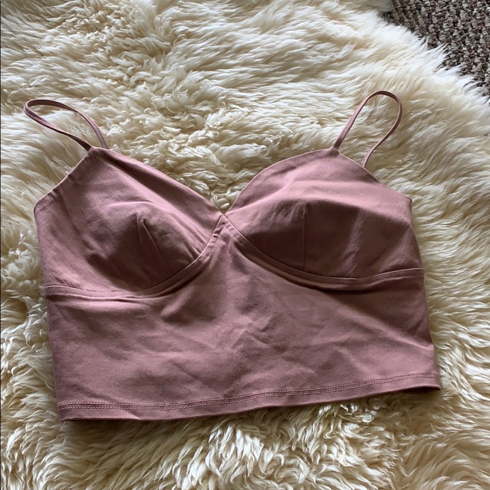 NWOT Rose Crop Top